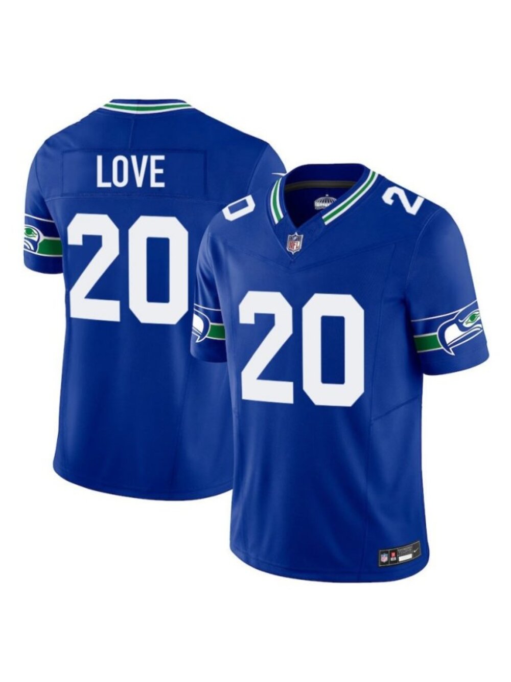 Adult Mens Julian Love Royal Blue Stitched Jersey Vapor